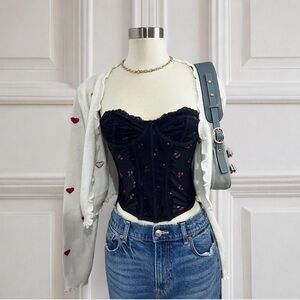 ིྀི ˚𓃹 Cherry Corset Top   ིྀི ˚𓃹